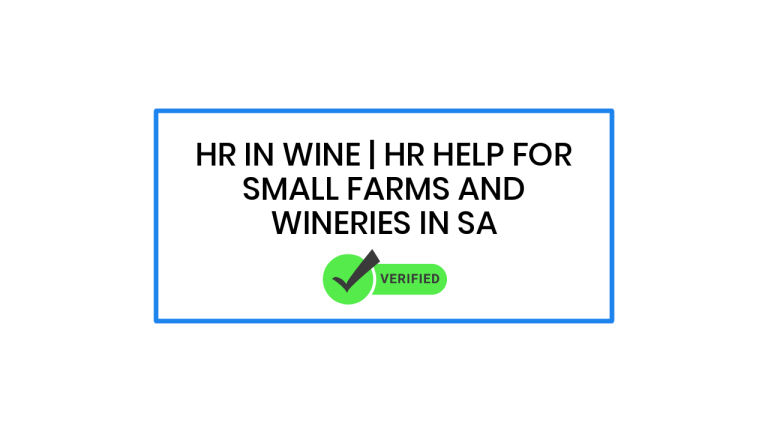 HR in Wine | HR Help For Small Farms And Wineries In SA