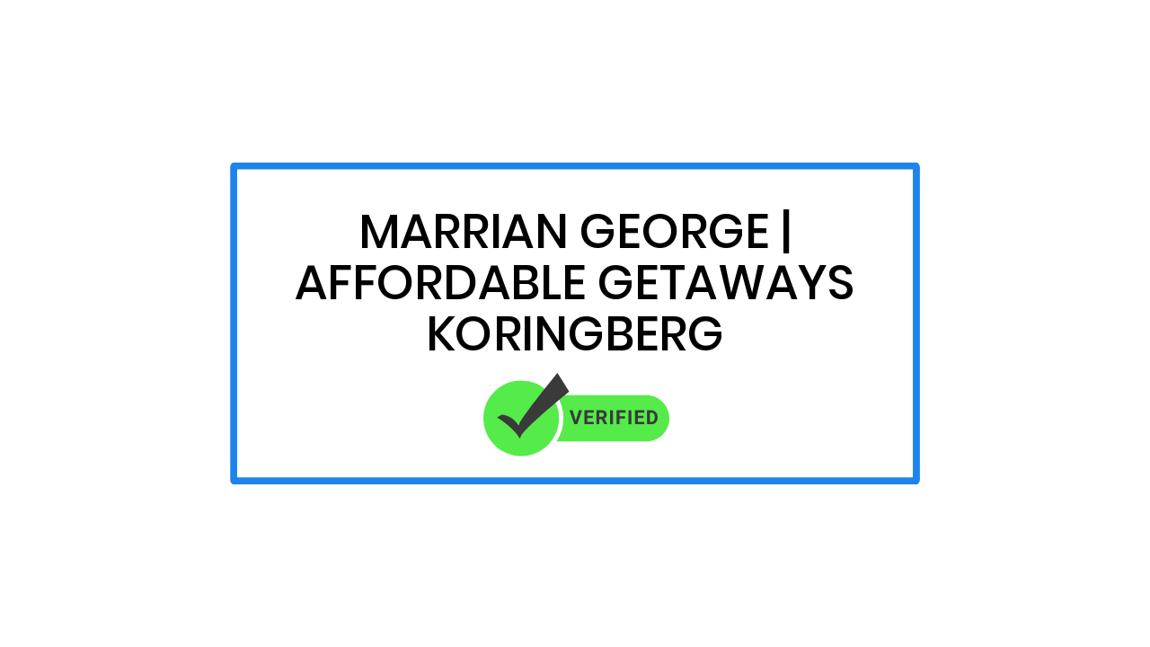 Marrian George | Affordable Getaways Koringberg