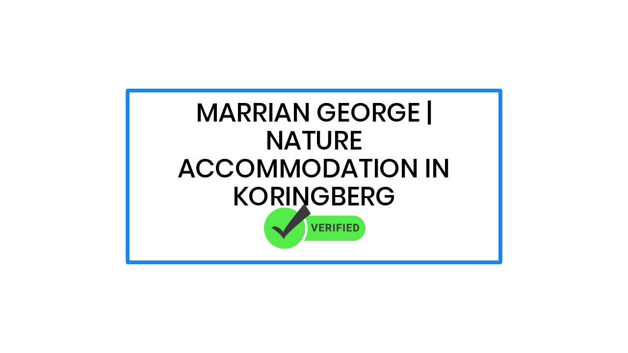 Marrian George | Nature Accommodation in Koringberg