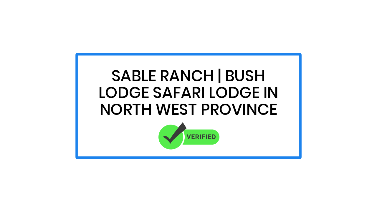 Sable Ranch | Bush Lodge Safari Lodge in North West Province