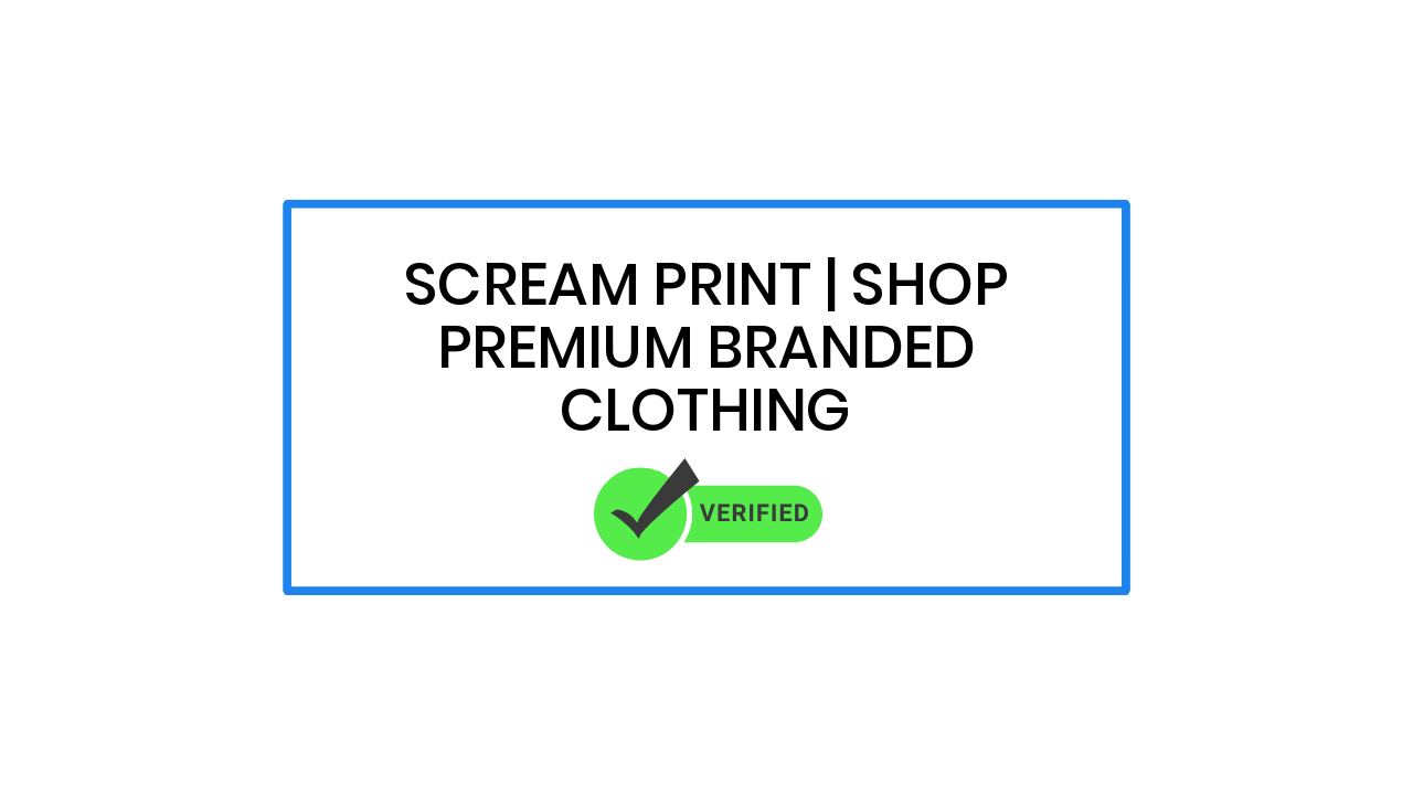 Scream Print | Shop Premium Branded Clothing