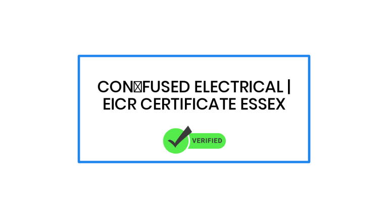 EICR certificate Essex