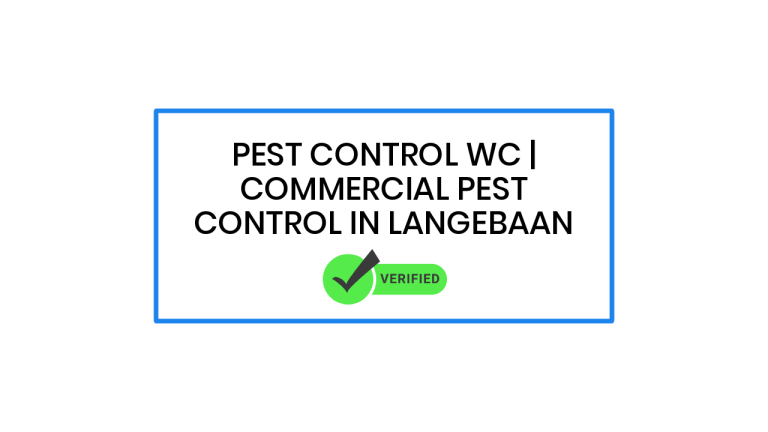 Pest Control WC | Commercial Pest Control in Langebaan