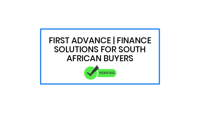 First Advance | Finance Solutions for South African Buyers